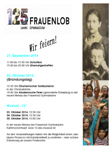 Festwoche Einladung